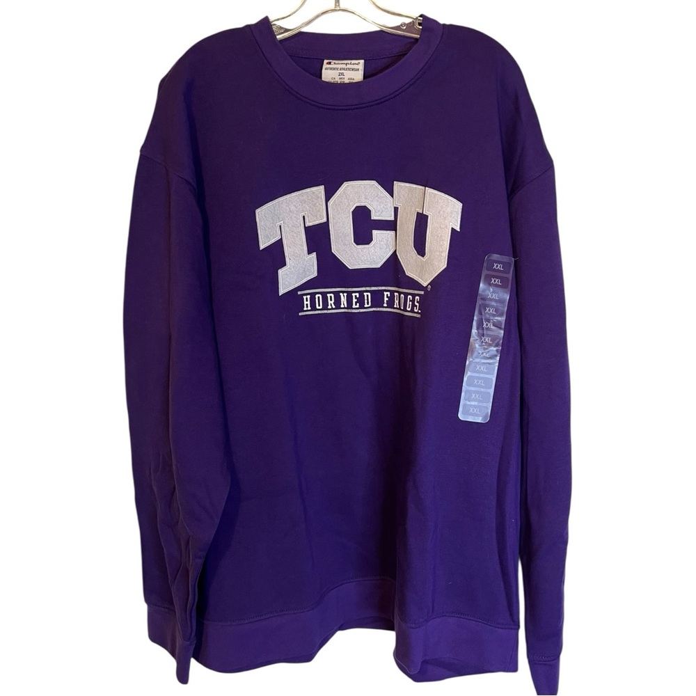 TCU Champion Purple Crewneck Sweatshirt Size XXL